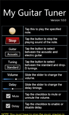 Скриншот приложения My Guitar Tuner - №2