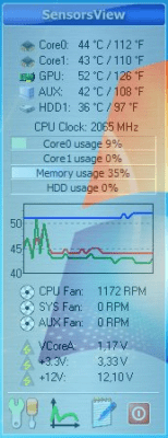 Скриншот приложения SensorsView Pro - №1