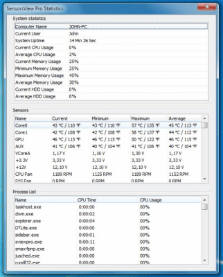 Скриншот приложения SensorsView Pro - №3