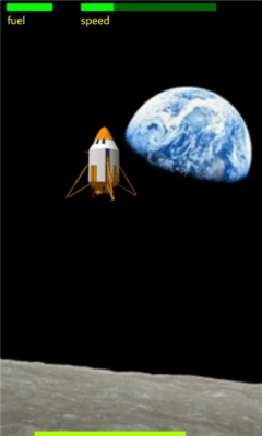 Скриншот приложения Lunar Lander Touch - №2