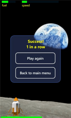 Скриншот приложения Lunar Lander Touch - №3