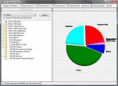 Скриншот приложения Disk Space Analyzer - №1