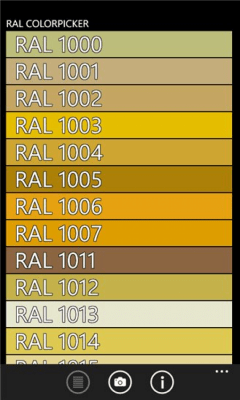 Скриншот приложения Ral Colorpicker - №1