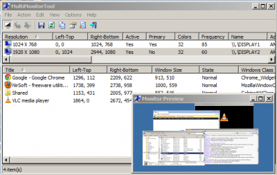 Скриншот приложения MultiMonitorTool - №1