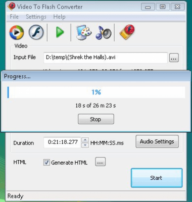 Скриншот приложения Video to Flash Converter - №4