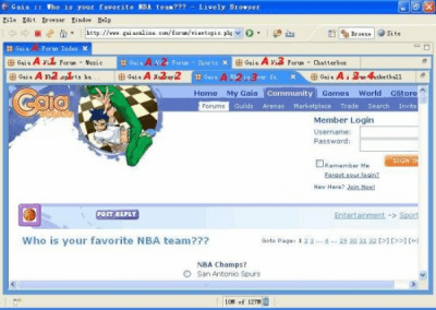 Скриншот приложения Lively Browser - №3