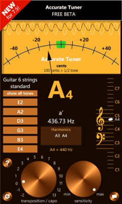 Скриншот приложения Accurate Tuner Beta - №1