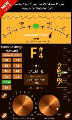 Скриншот приложения Accurate Tuner Beta - №4