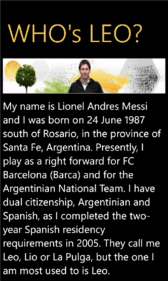 Скриншот приложения Messi - №2