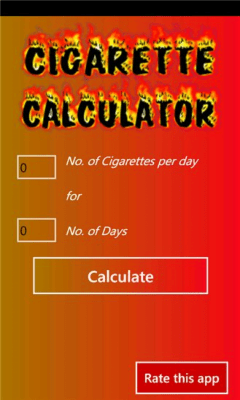 Скриншот приложения Cigarette Calc - №1