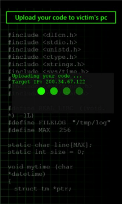 Скриншот приложения Hacker Typer for WP7 - №3