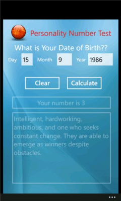 Скриншот приложения Personality Number Test - №3