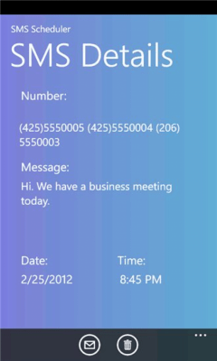 Скриншот приложения SMS Scheduler - №2