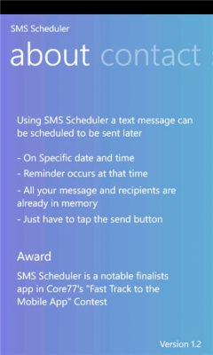 Скриншот приложения SMS Scheduler - №3