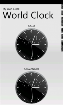 Скриншот приложения wp7clock - №3