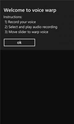 Скриншот приложения Voice Warp - №1