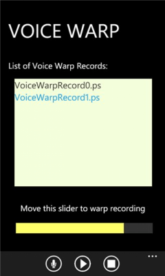 Скриншот приложения Voice Warp - №3