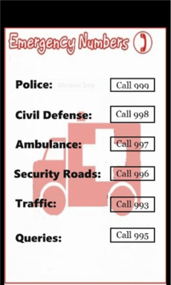 Скриншот приложения Emergency_Numbers - №1