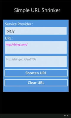 Скриншот приложения Simple URL Shrinker - №2