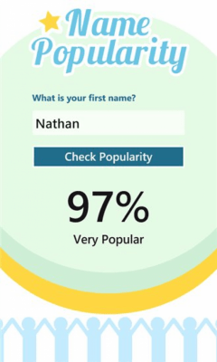 Скриншот приложения Name Popularity - №1