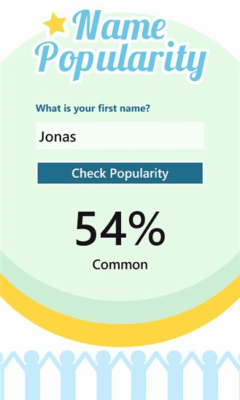Скриншот приложения Name Popularity - №2