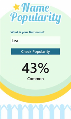Скриншот приложения Name Popularity - №3