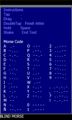 Скриншот приложения BlindMorse - №6