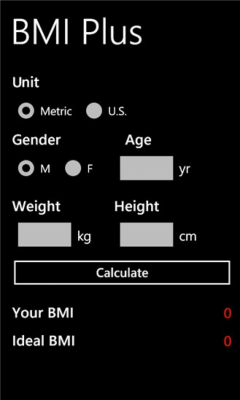 Скриншот приложения BMI Plus - №1