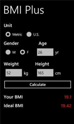 Скриншот приложения BMI Plus - №2