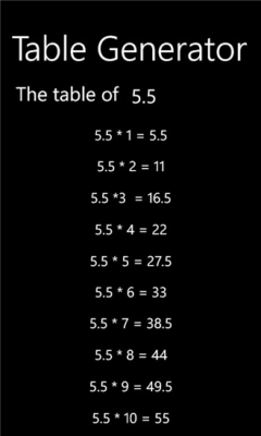 Скриншот приложения MathTableGenerator - №4