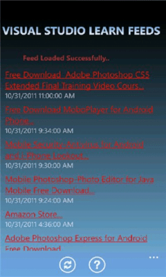 Скриншот приложения VISUAL STUDIO LEARN FEEDS - №1