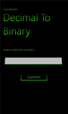 Скриншот приложения DecimalToBinaryConverter - №1