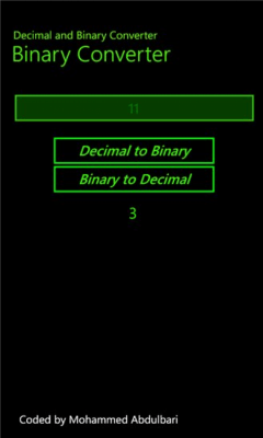 Скриншот приложения Binary Converter - №1