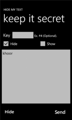 Скриншот приложения Hide My Text - №1