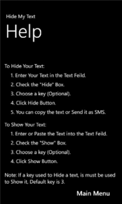 Скриншот приложения Hide My Text - №3