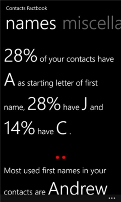 Скриншот приложения Contacts Factbook - №3