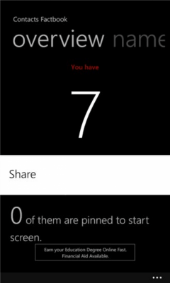 Скриншот приложения Contacts Factbook - №5