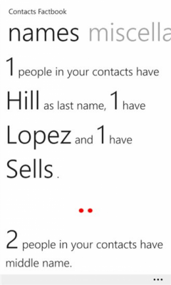 Скриншот приложения Contacts Factbook - №6