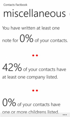 Скриншот приложения Contacts Factbook - №8
