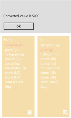 Скриншот приложения Weight-Mass Converter - №3