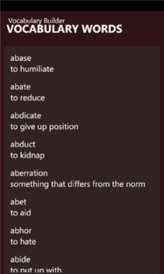Скриншот приложения SATVocabularyBuilder - №1