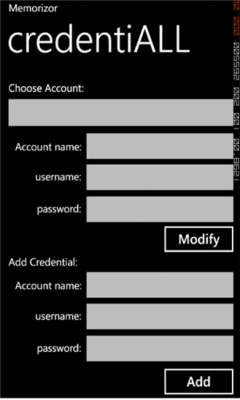 Скриншот приложения credentiALL - №1