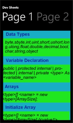 Скриншот приложения DevSheets - №4