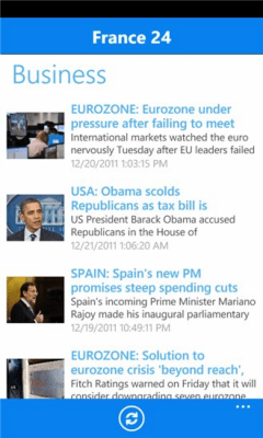 Скриншот приложения France 24 - №3