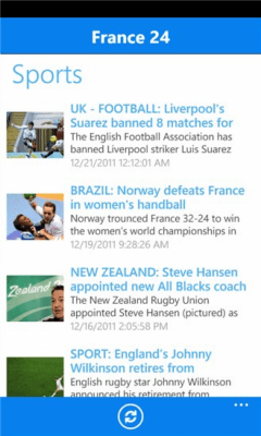 Скриншот приложения France 24 - №4