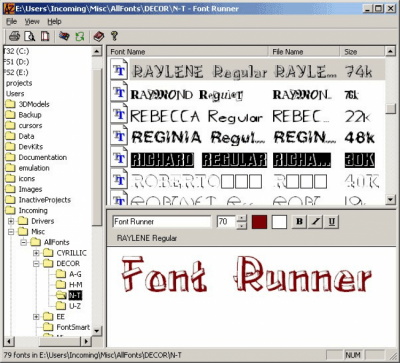 Скриншот приложения Font Runner - №1