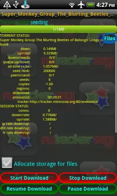 Скриншот приложения Rutracker Downloader - №2