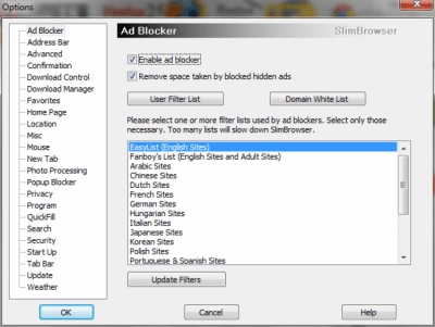 Скриншот приложения Slim Browser Portable - №4