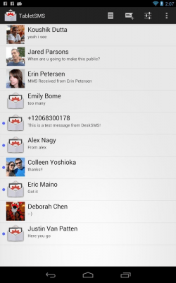 Скриншот приложения TabletSMS by DeskSMS - №3