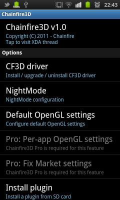 Скриншот приложения [root] Chainfire3D - №3